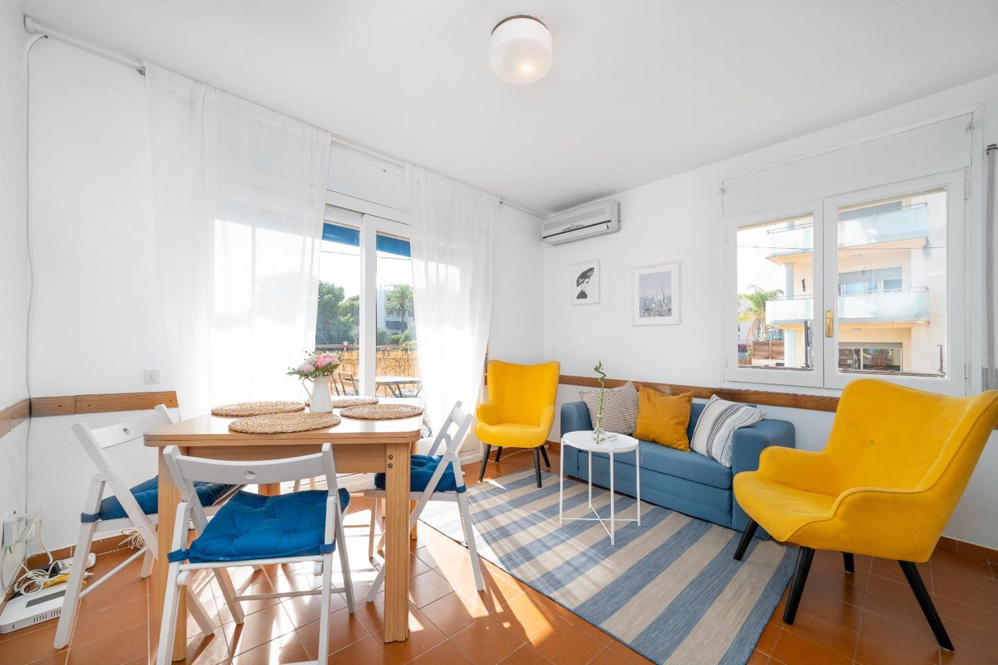 Beach Flat With Terrace Sant Salvador Dış mekan fotoğraf