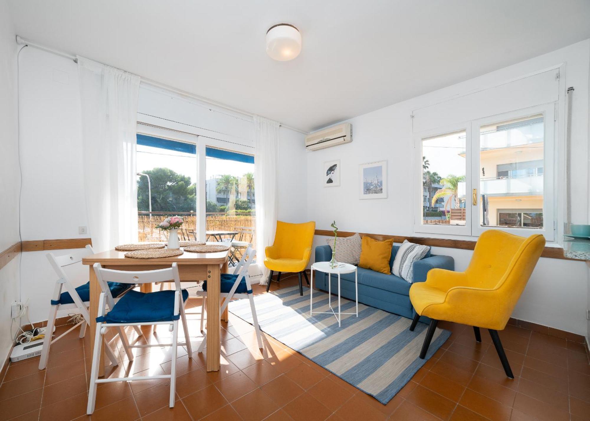 Beach Flat With Terrace Sant Salvador Dış mekan fotoğraf